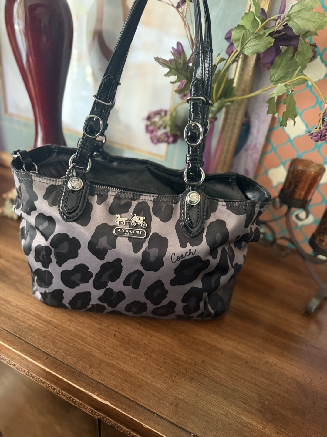 Coach Leopard Print Handbag