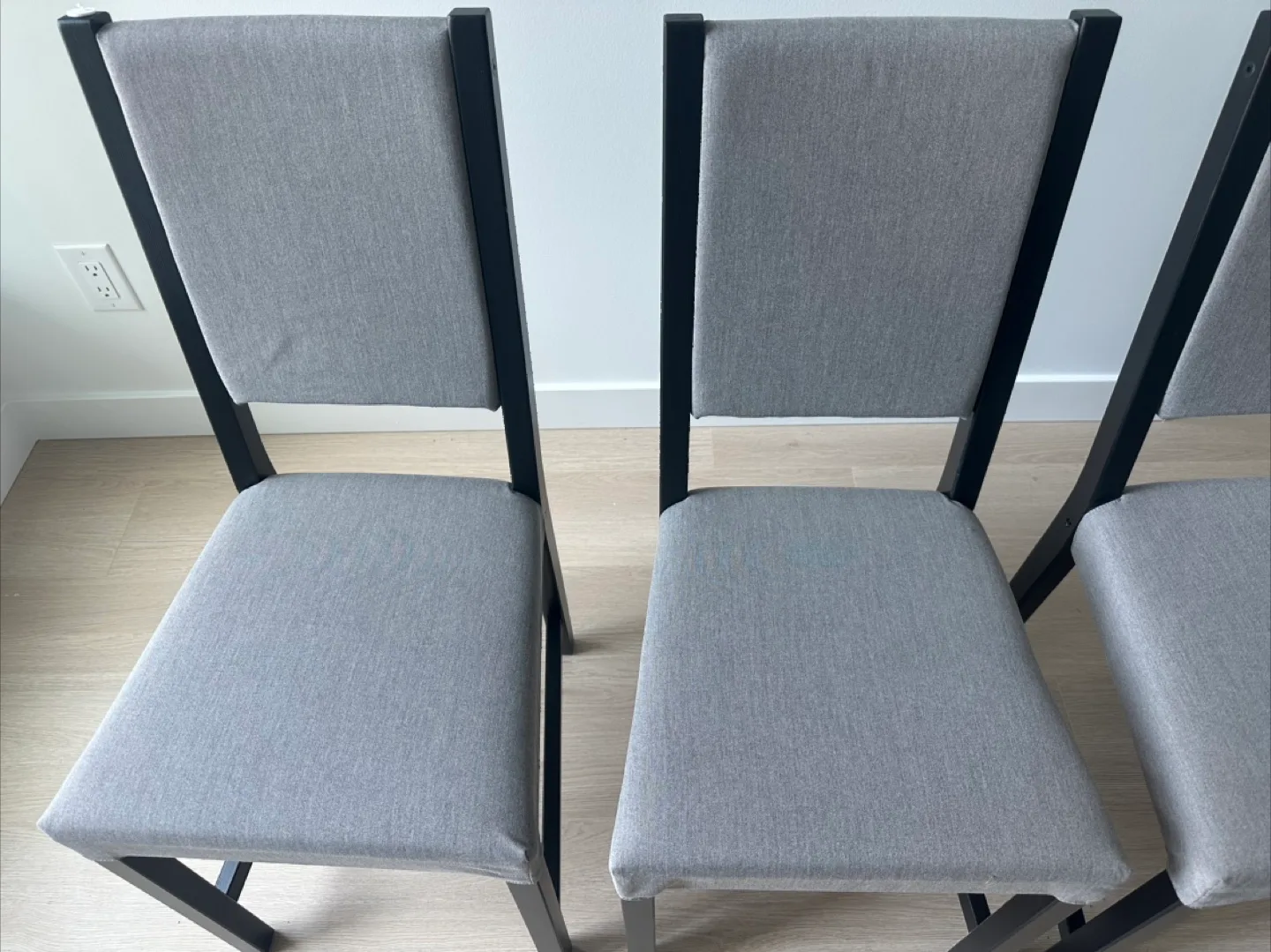IKEA Stephan 4 brand new chairs grey image indicator(3)