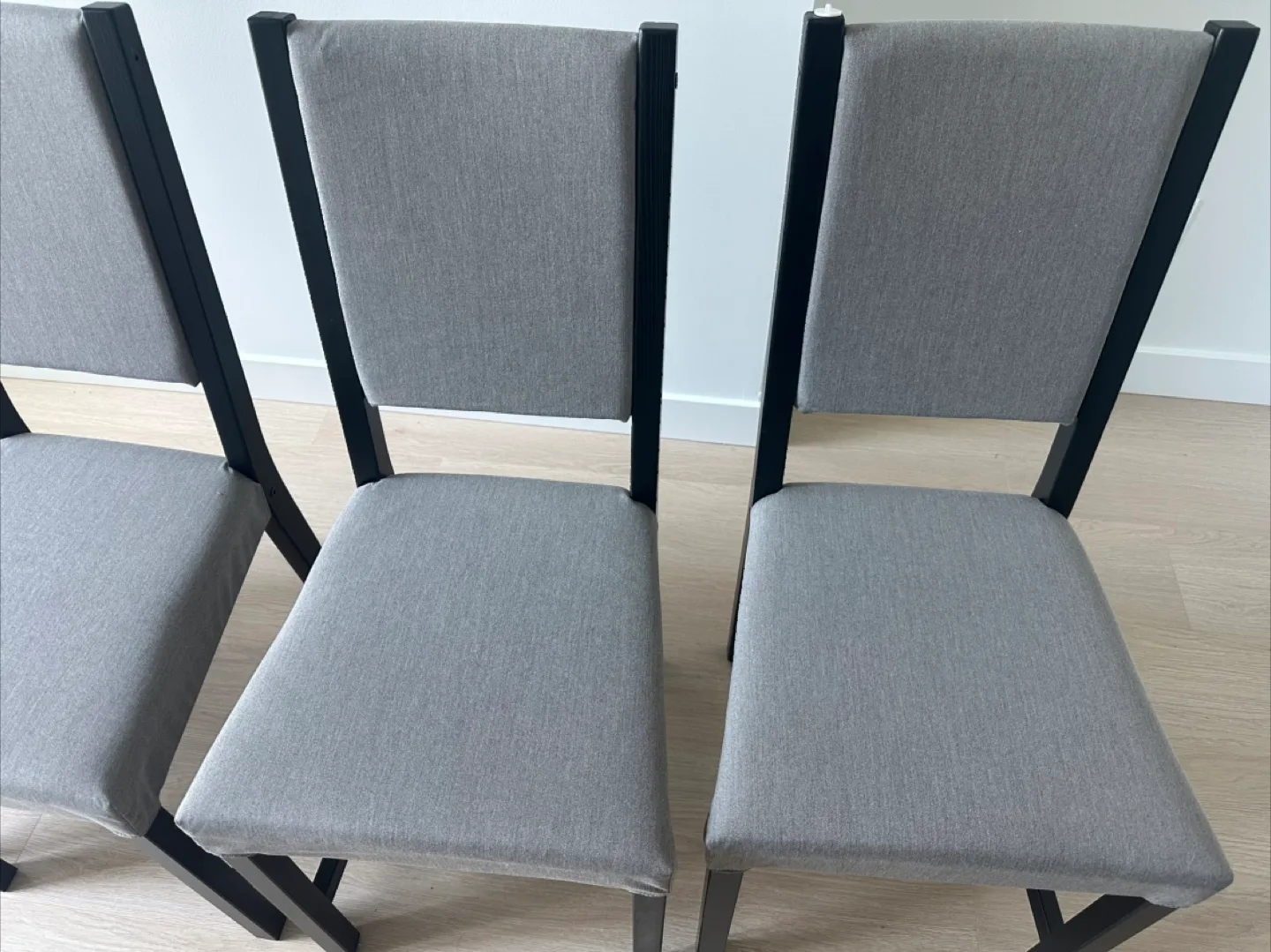 IKEA Stephan 4 brand new chairs grey image indicator(4)