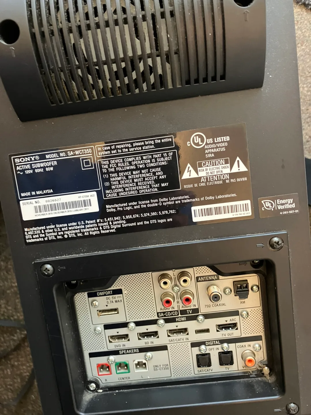 Sony Sound System image indicator(2)