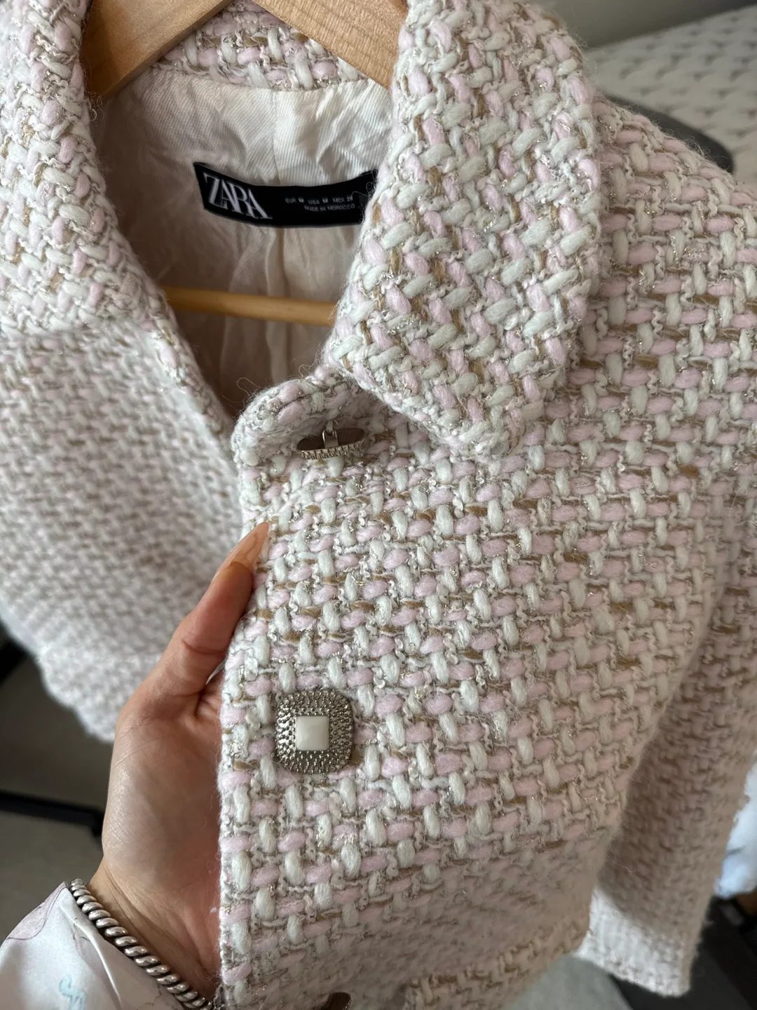 Zara Tweed Jacket size M image indicator(2)