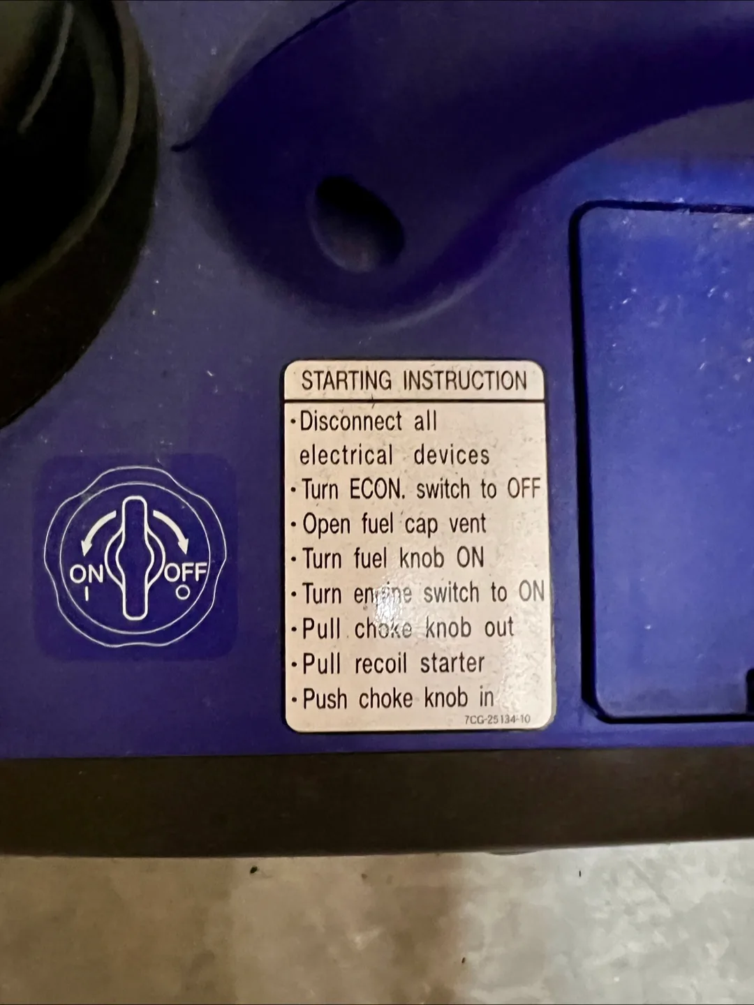 Yamaha EF1000is Inverter Generator image indicator(5)