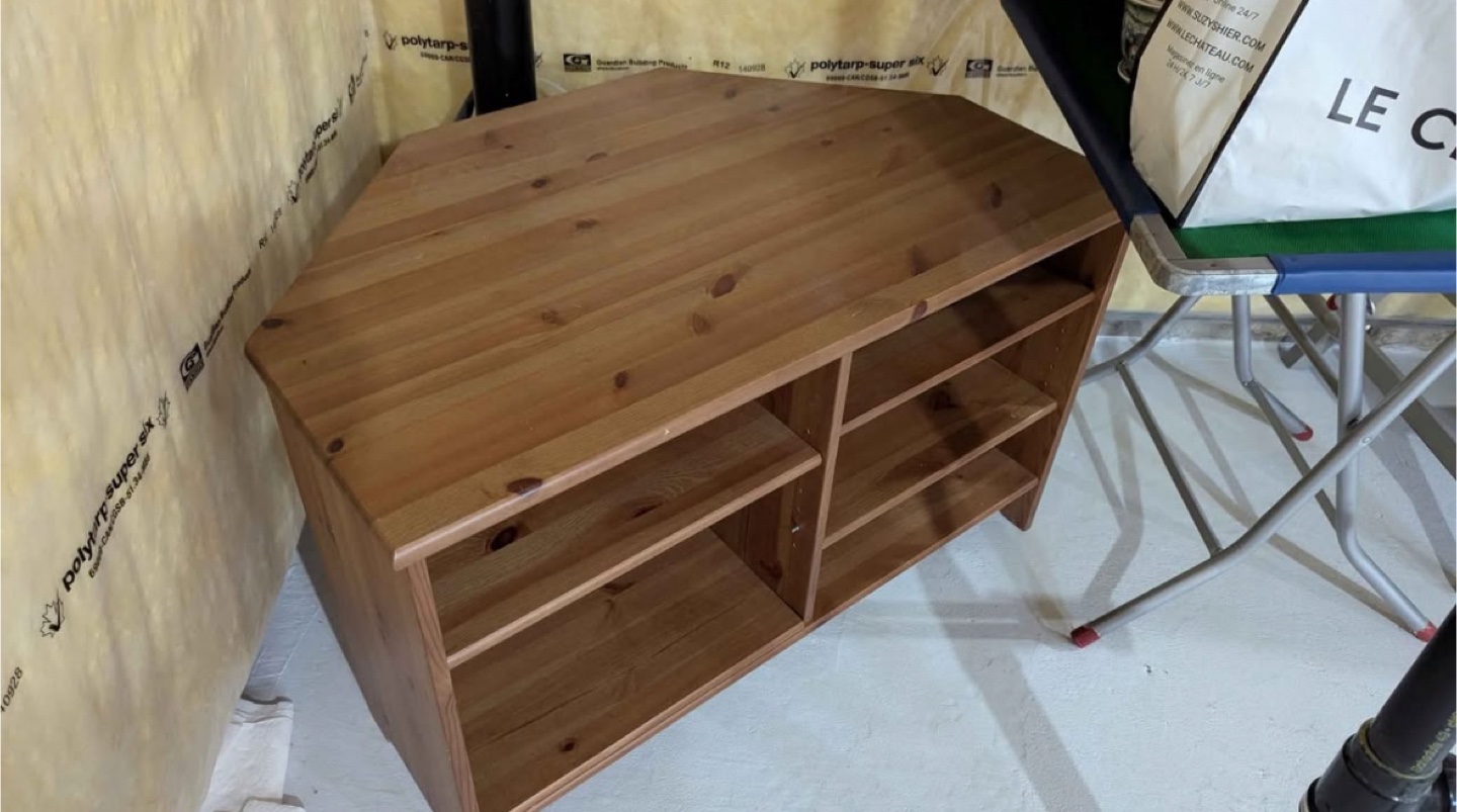 Wooden Corner TV Stand/Shelf - photo 2