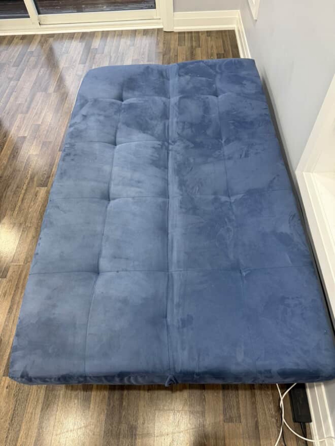 Blue Futon Sofa Bed - photo 2