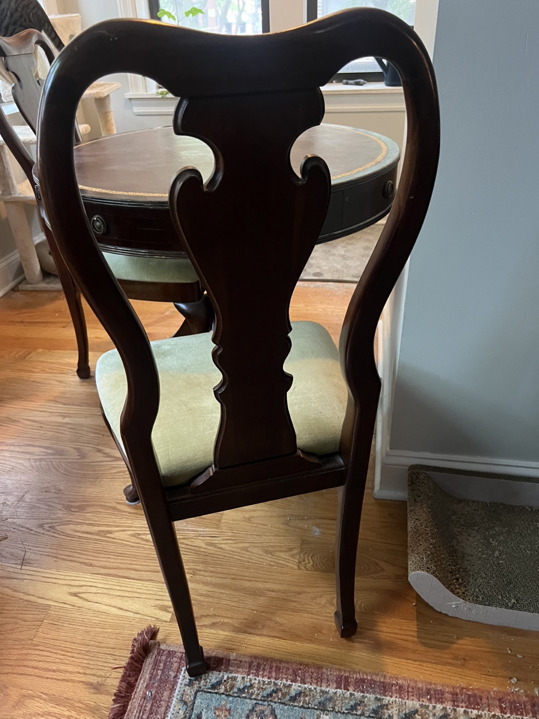 Round Dining Table with Two Chairs - photo 2