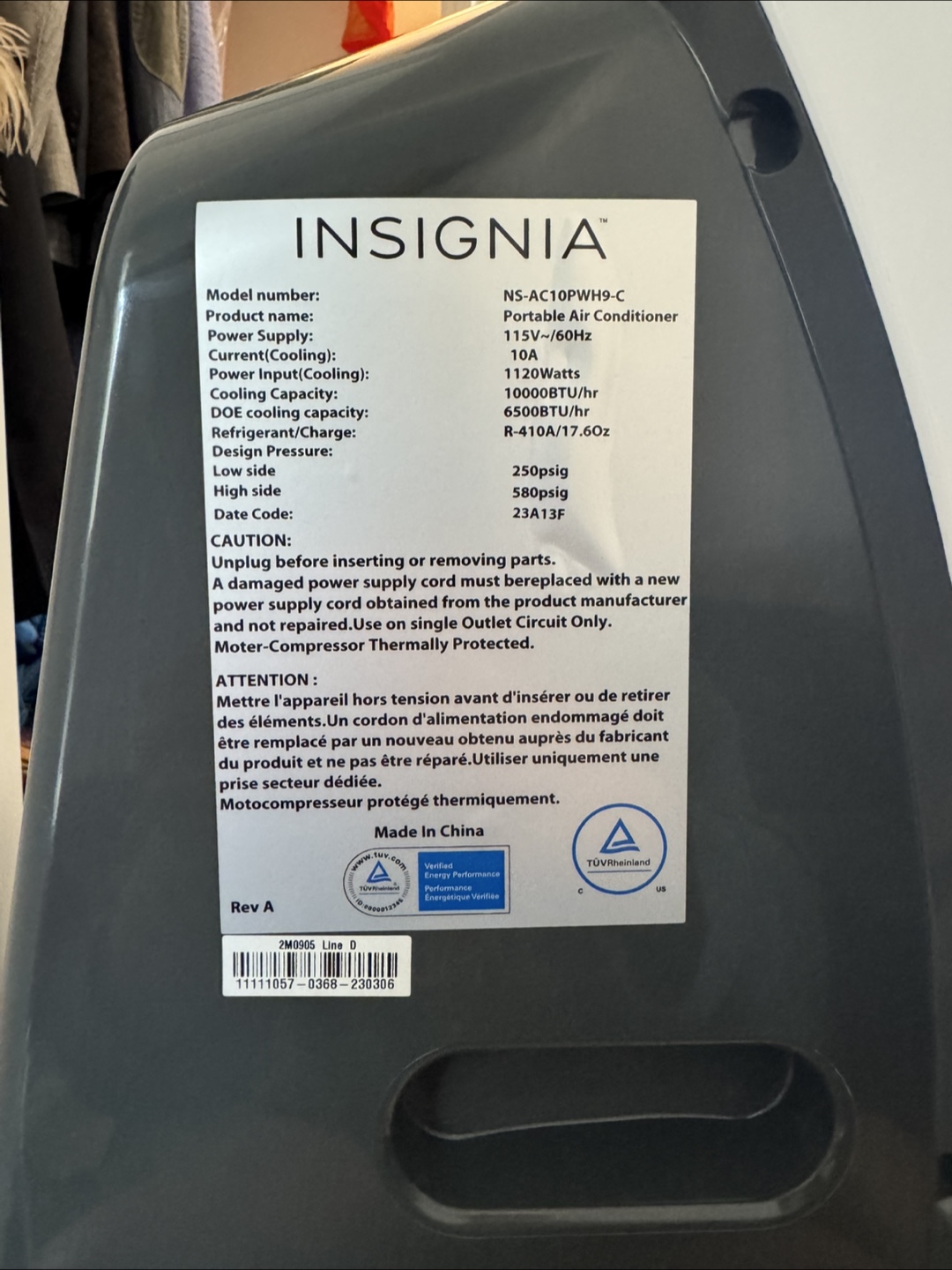 Insignia Portable Air Conditioner - photo 2