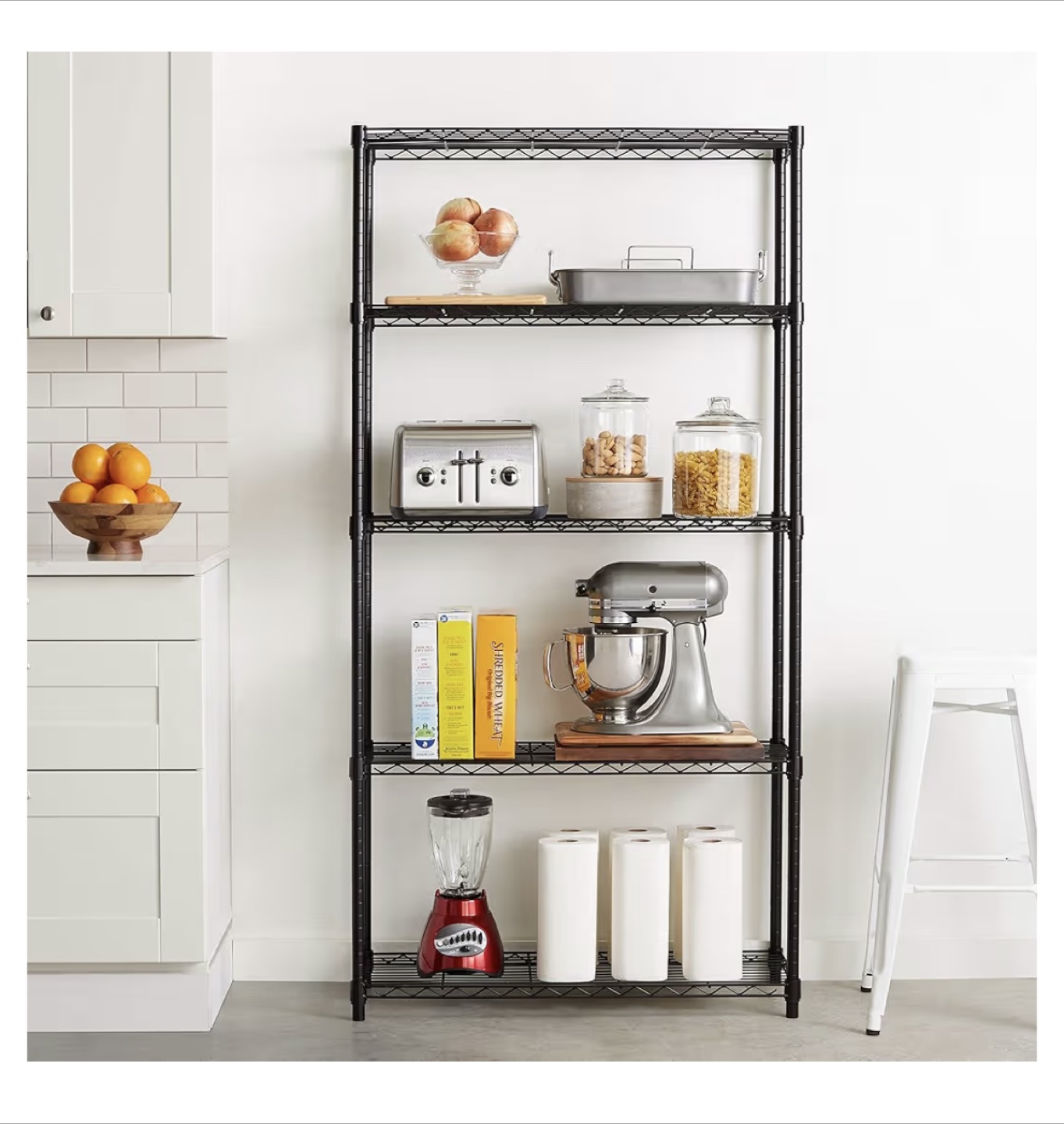 5-Shelf Adjustable Steel Wire Rack - photo 4