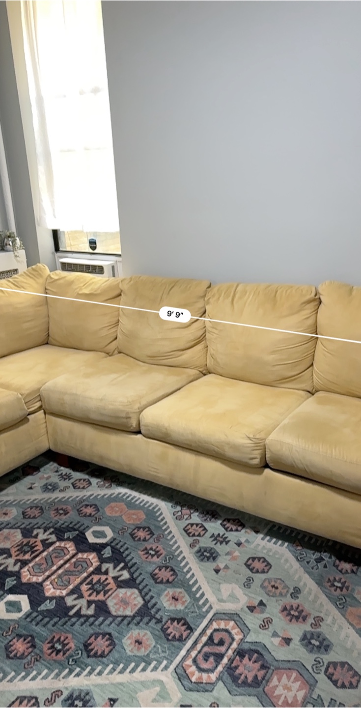 Yellow Sectional - photo 2