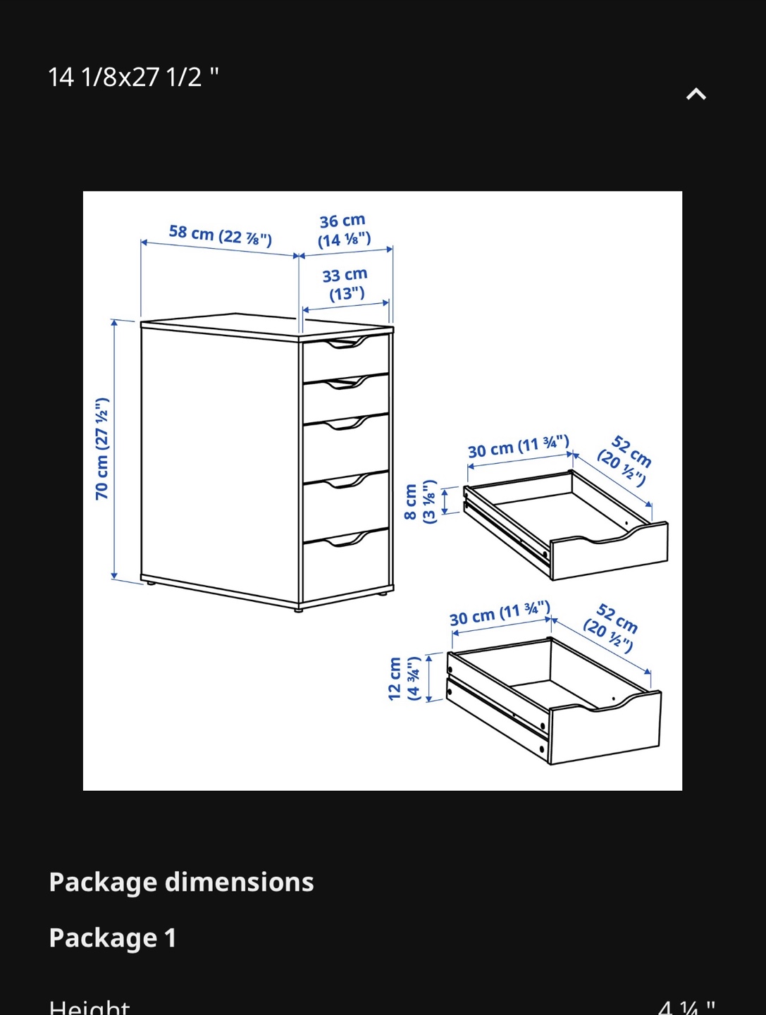White Five Drawer Storage Unit - photo 3