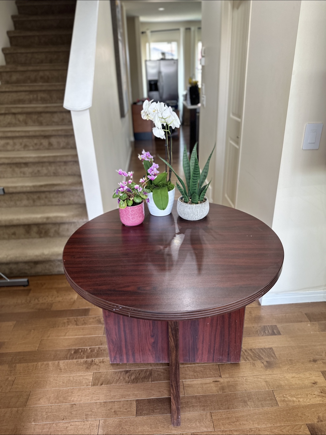 Round Wooden Table