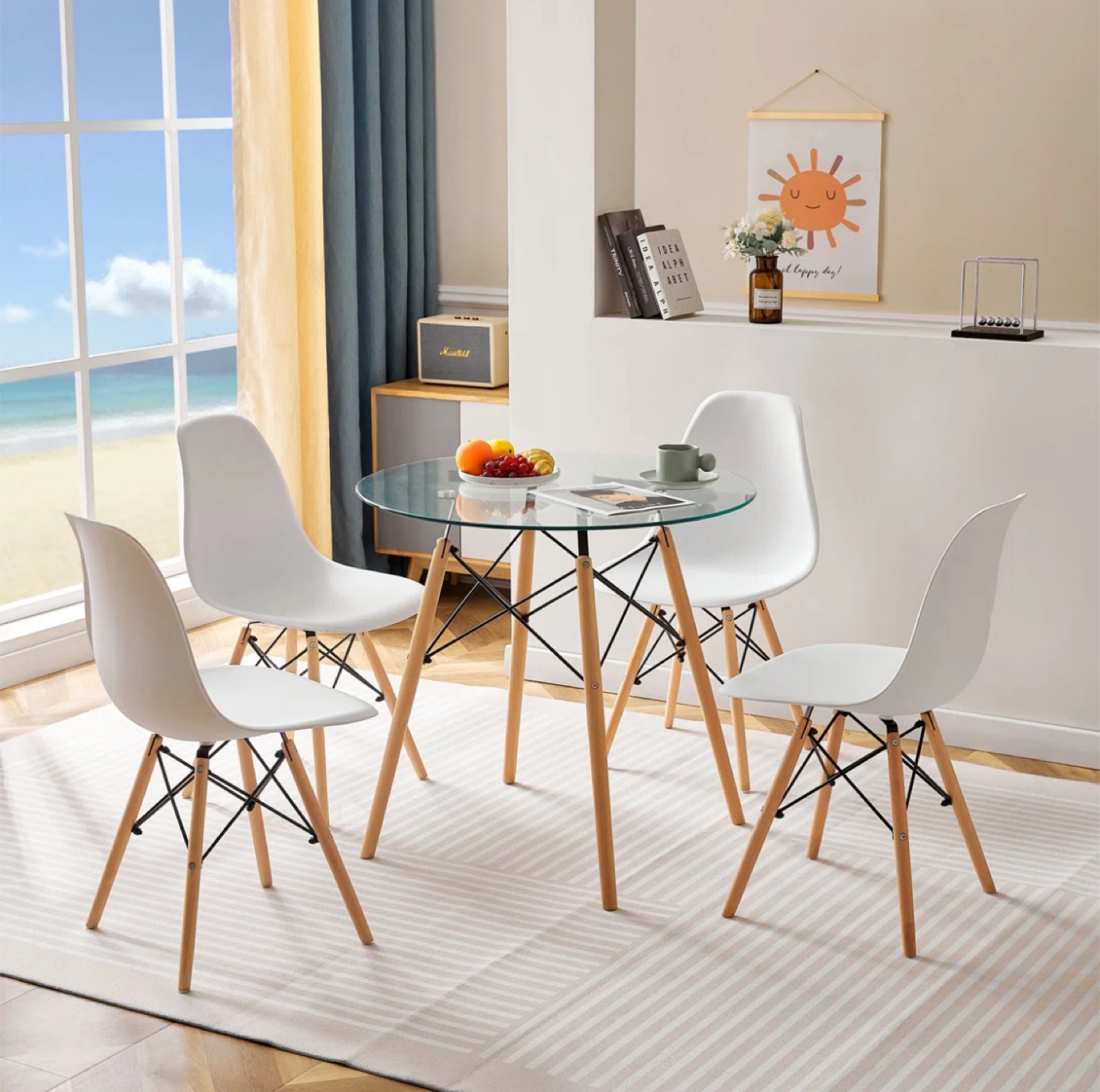 Round Glass 32” Dining Table - photo 3