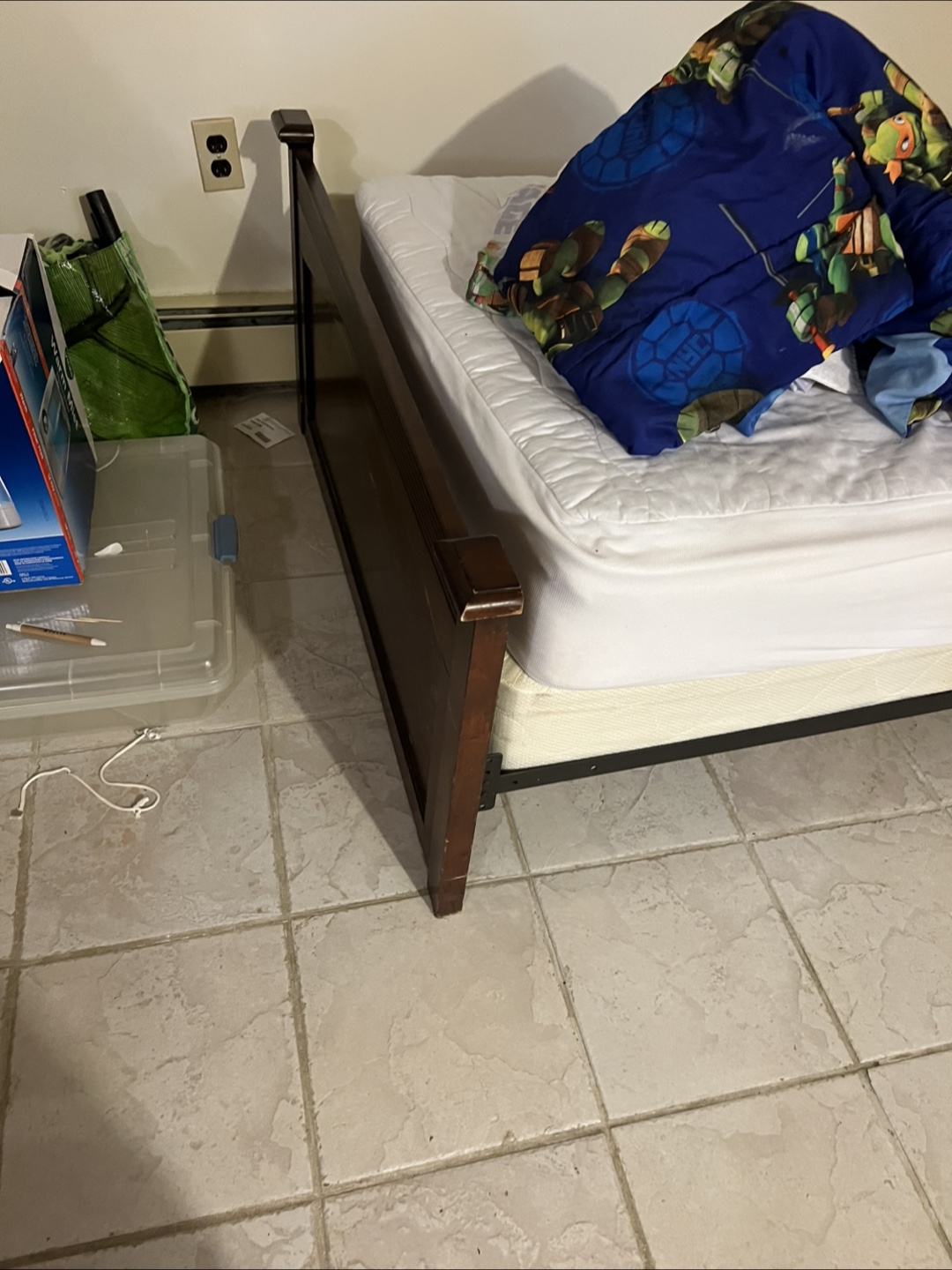 Twin Bed frame with Free Mattress - photo 3