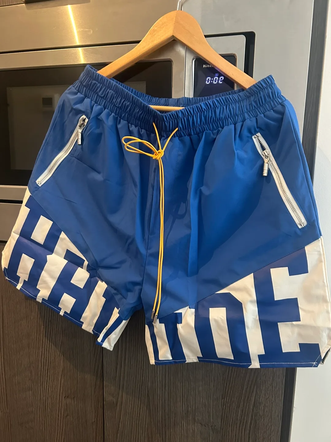 RHUDE Blue & White Shorts thumbnail