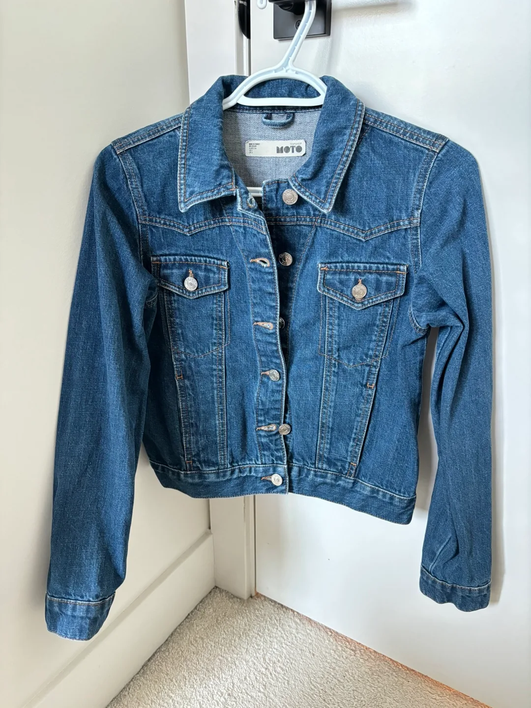 Topshop Moto Denim Jacket thumbnail