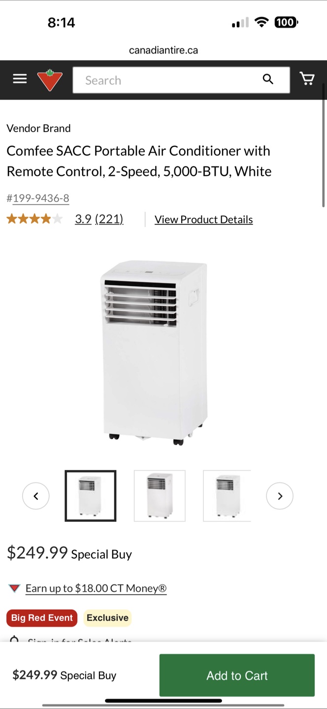 Comfee Portable Air Conditioner - photo 4