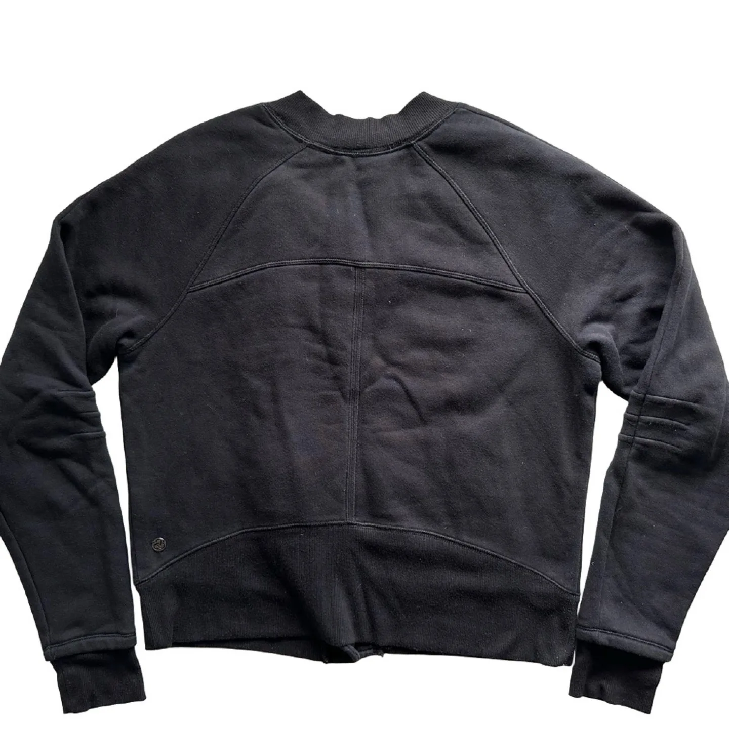 Zella Asymmetrical Black Zip Up Active Leisure Jacket Size Large image indicator(3)