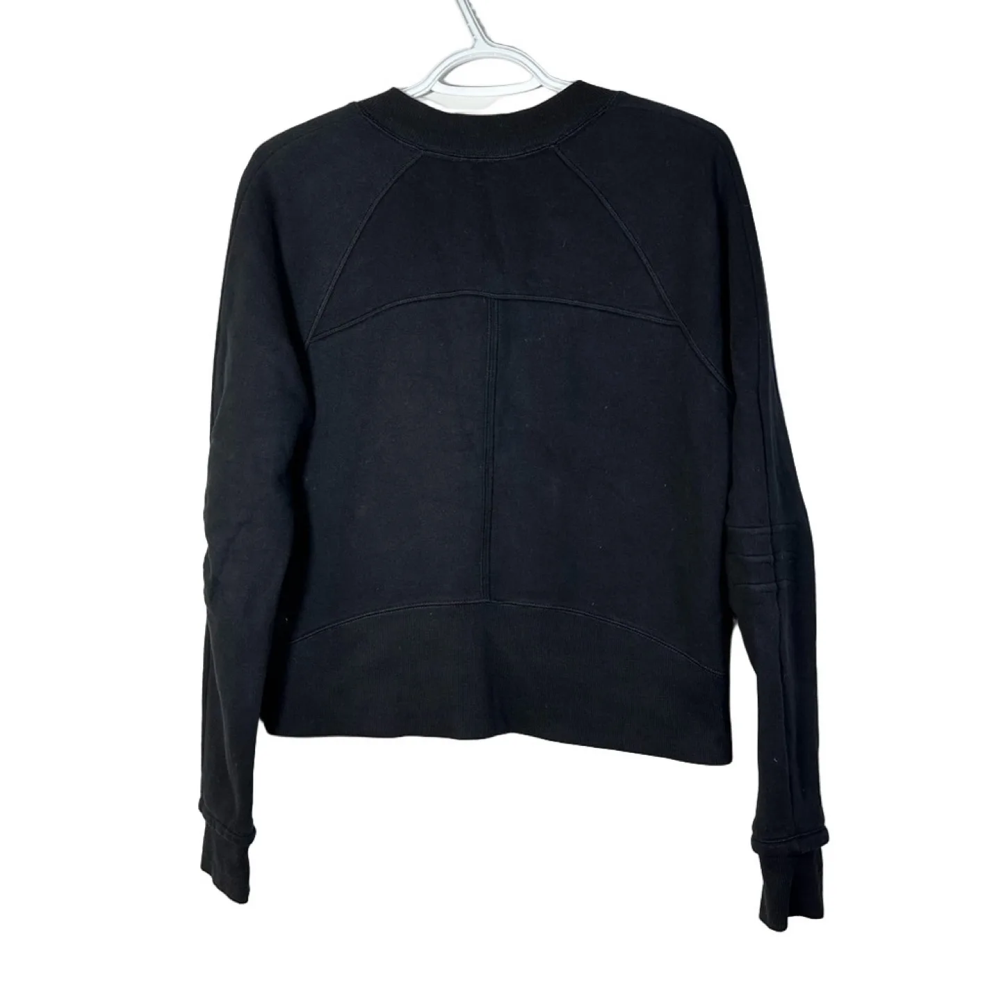 Zella Asymmetrical Black Zip Up Active Leisure Jacket Size Large image indicator(2)