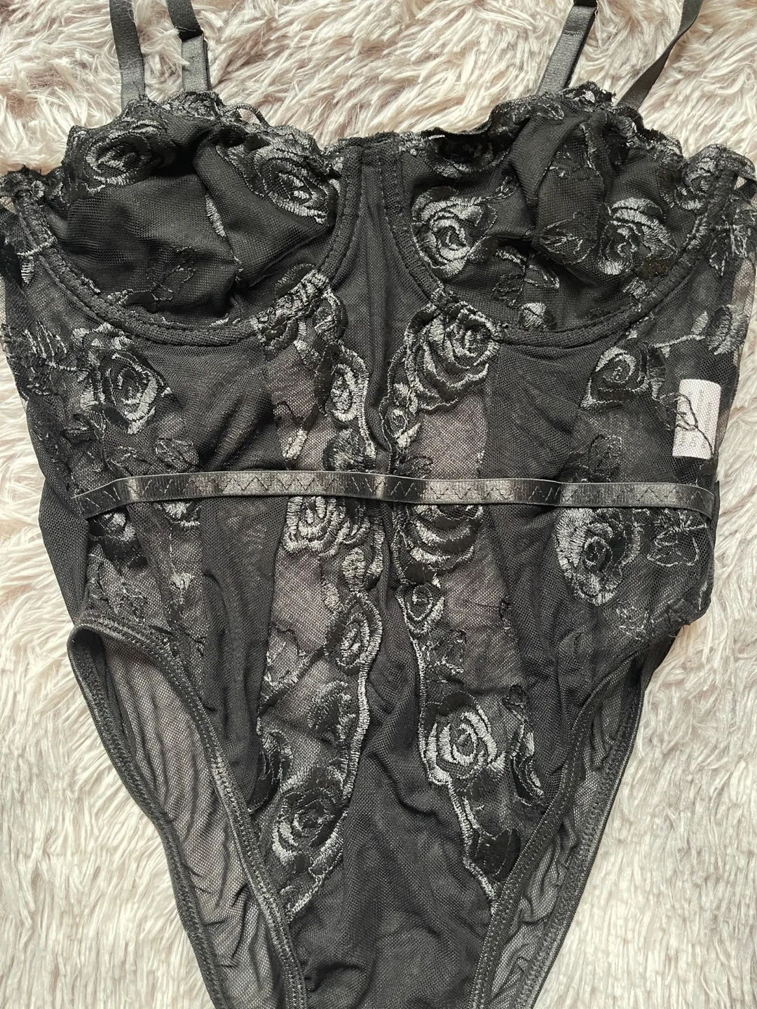 Black Lace Bodysuit image indicator(3)