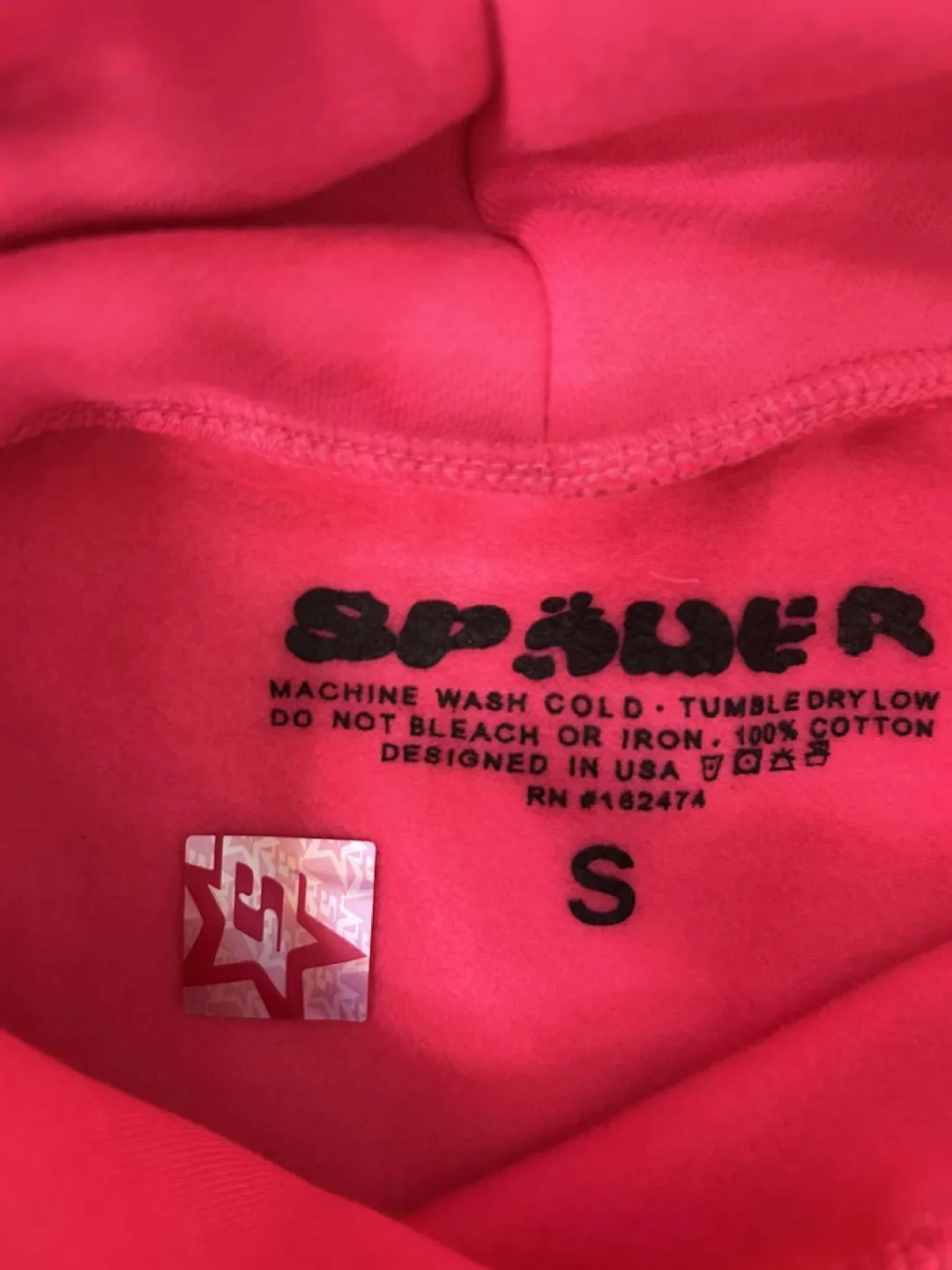 Pink Spider Hoodie - Size Small image indicator(3)