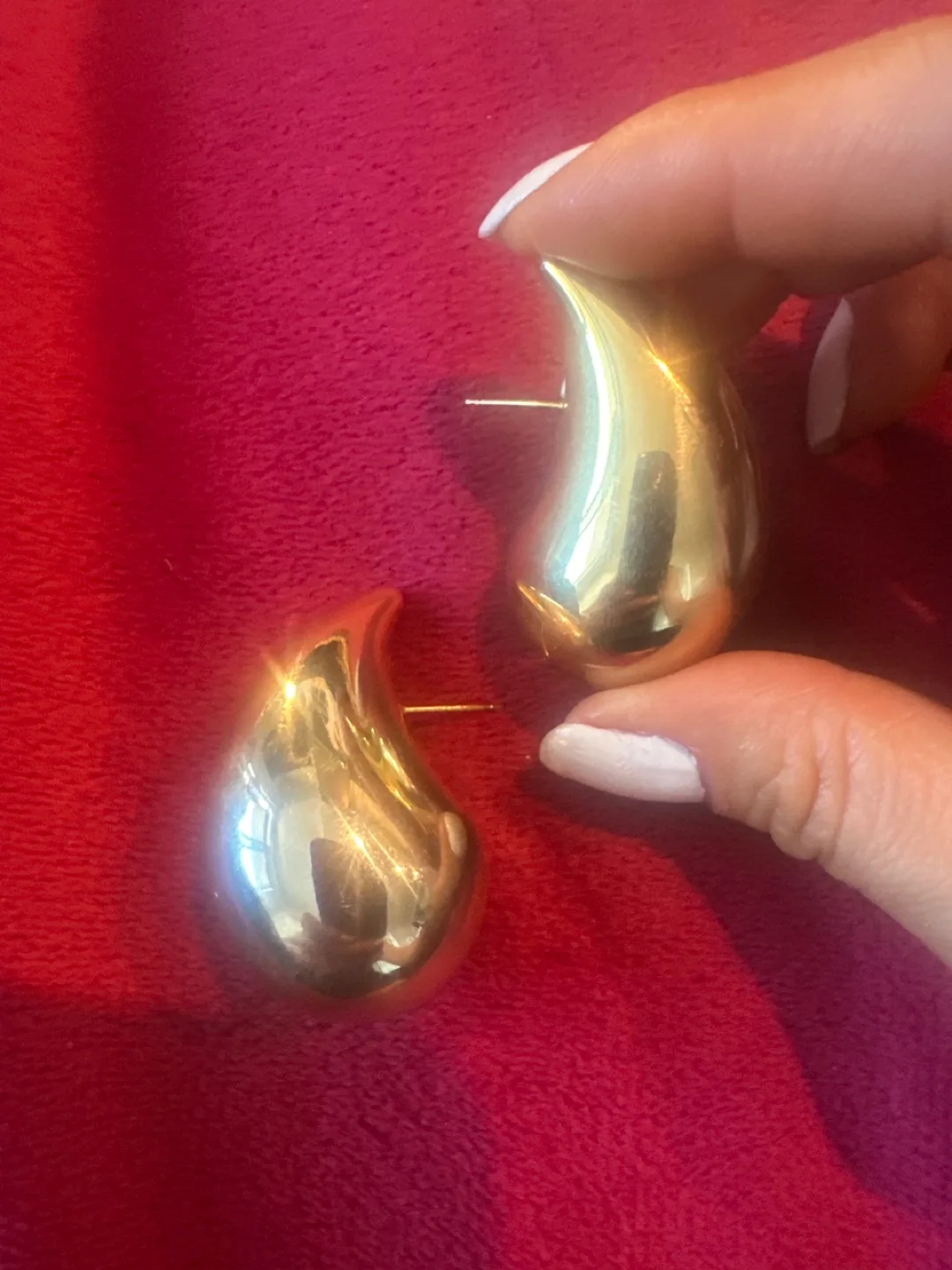 Gold Teardrop Earrings thumbnail