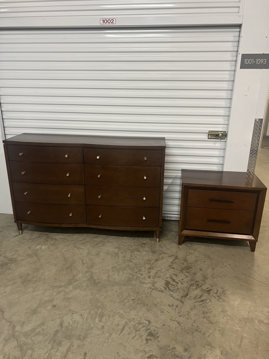 Mid-Century Modern Dresser and Nightstand Set