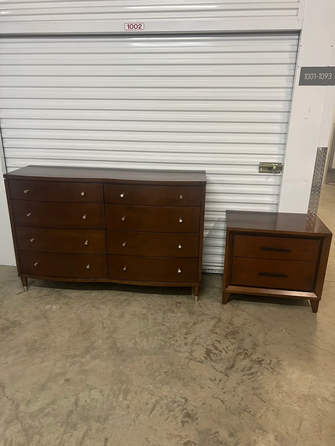 Mid-Century Modern Dresser and Nightstand Set thumbnail