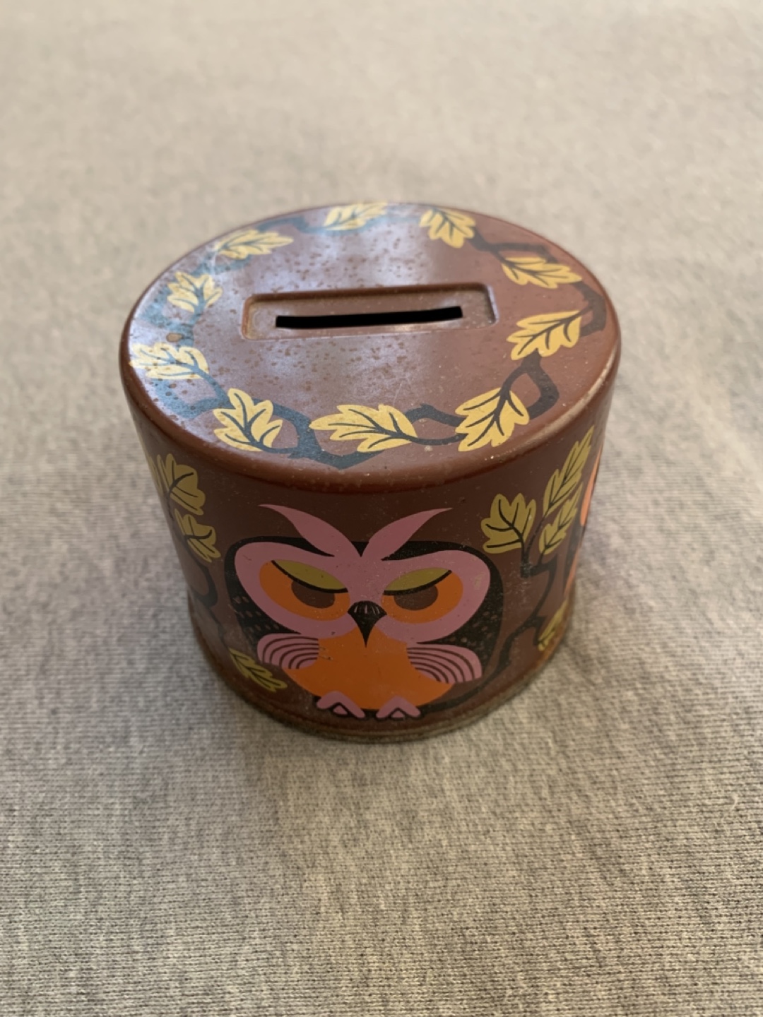 Vintage Bristow's Assorted Toffee Owl Coin Bank