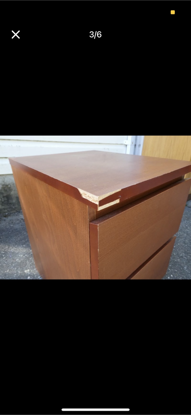 Ikea Two-Drawer Nightstand - photo 3