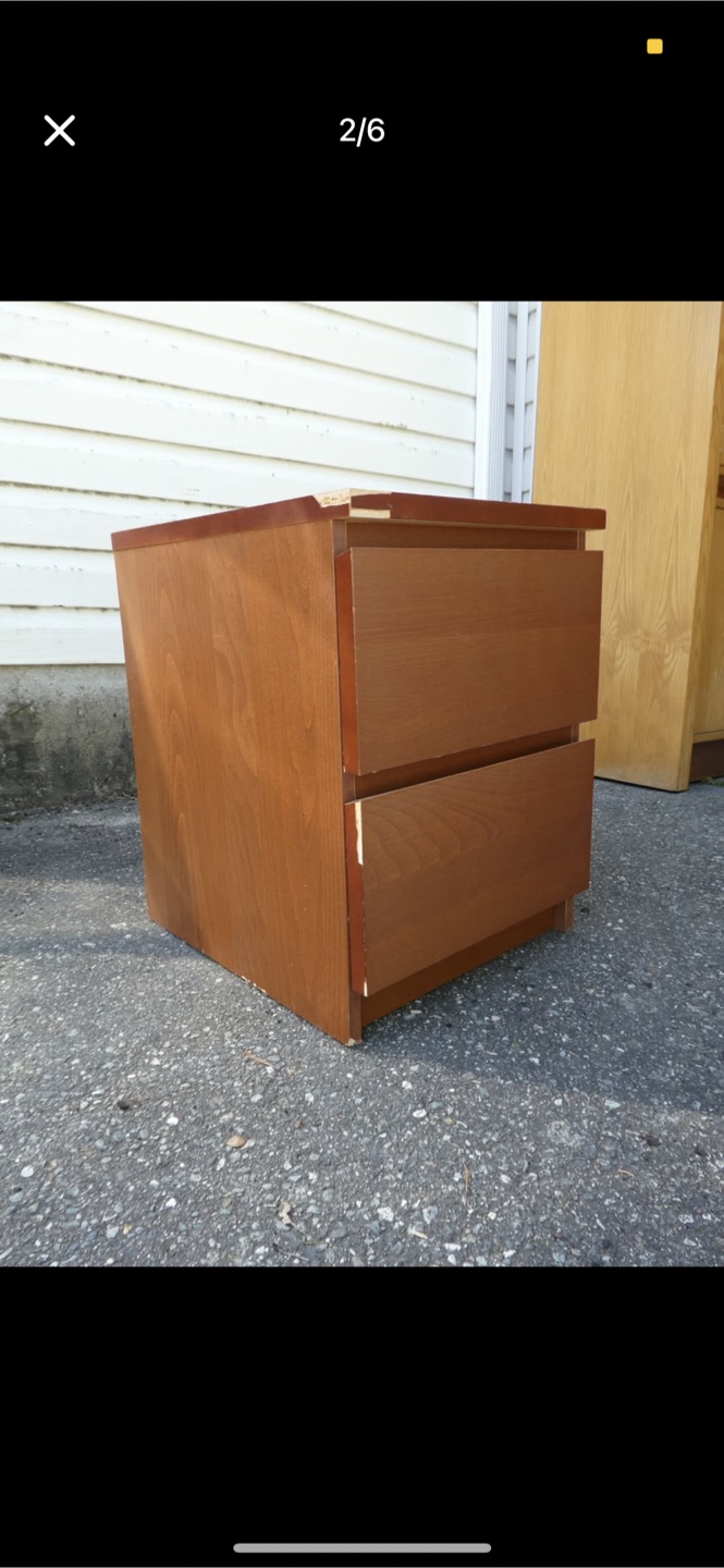 Ikea Two-Drawer Nightstand - photo 2