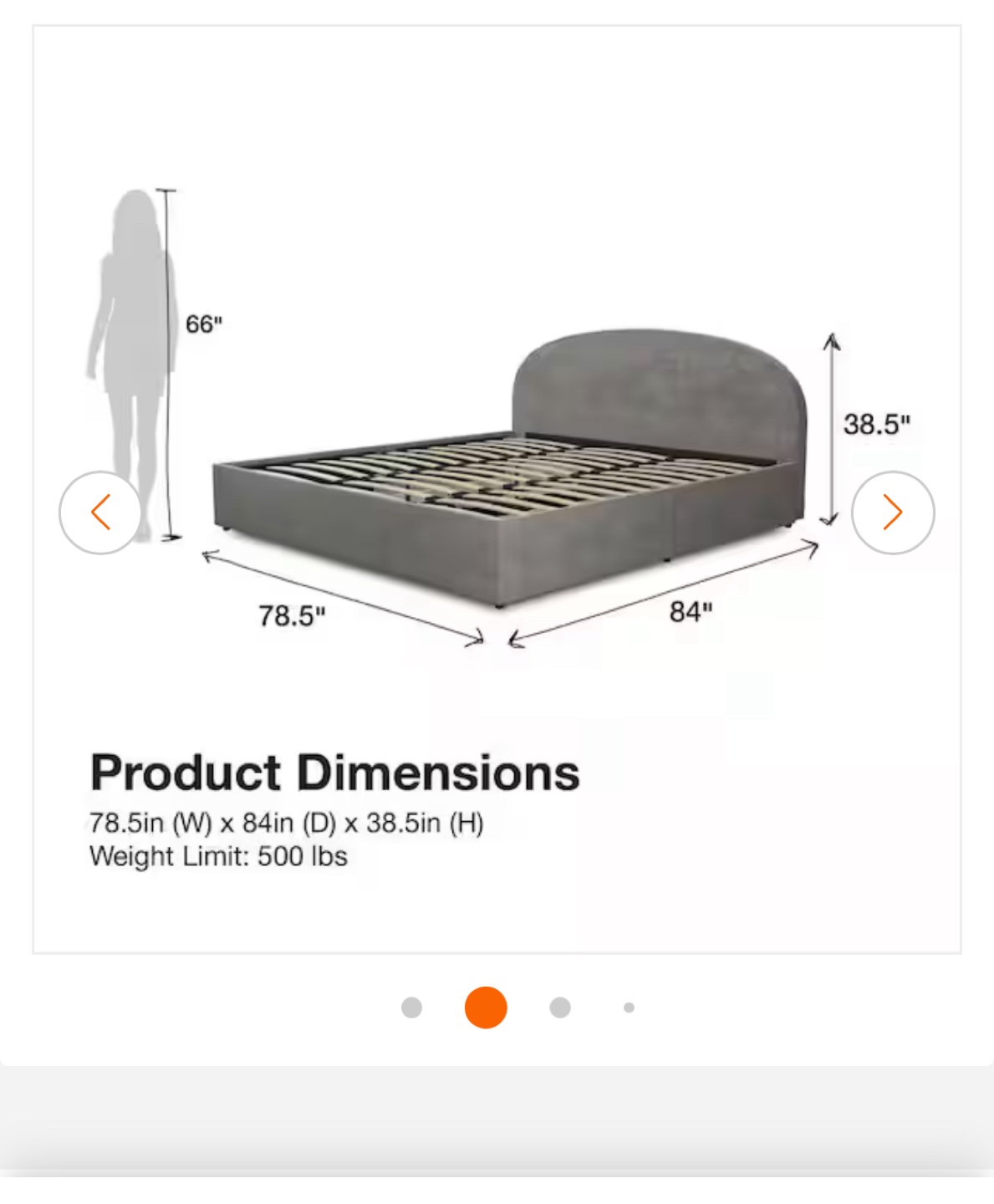 King Bed Frame with storage and DreamCloudMattress - photo 5