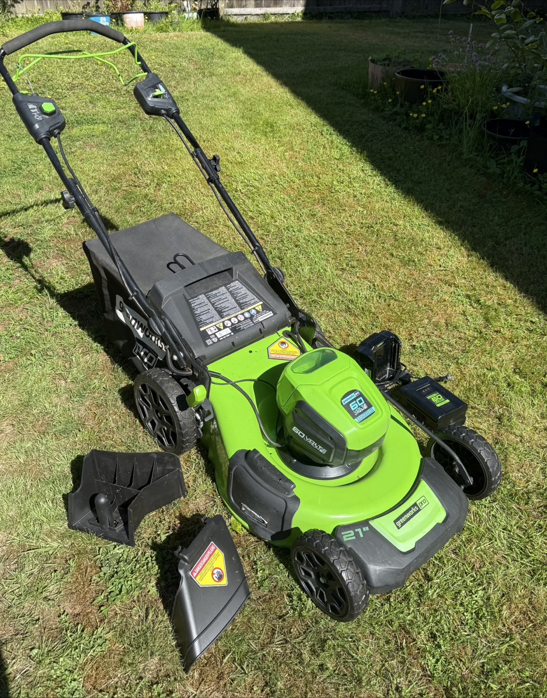 Greenworks Pro 21" Self-Propelled Lawn Mower - photo 5