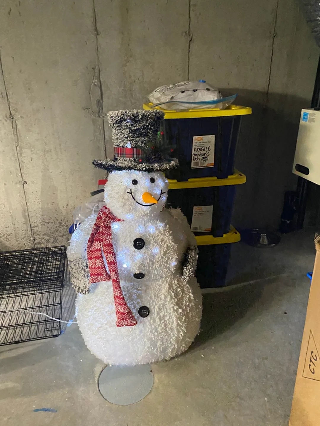 Lighted Snowman Decoration image indicator(2)