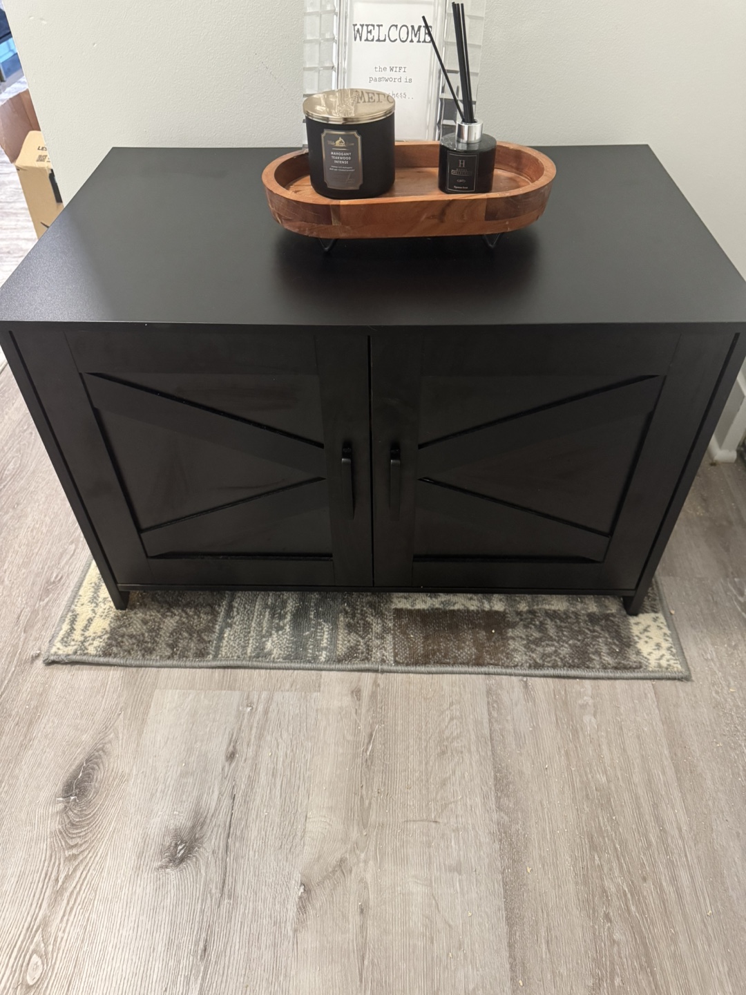 Modern Cat Litter Box Cabinet – Doubles as Entryway Table