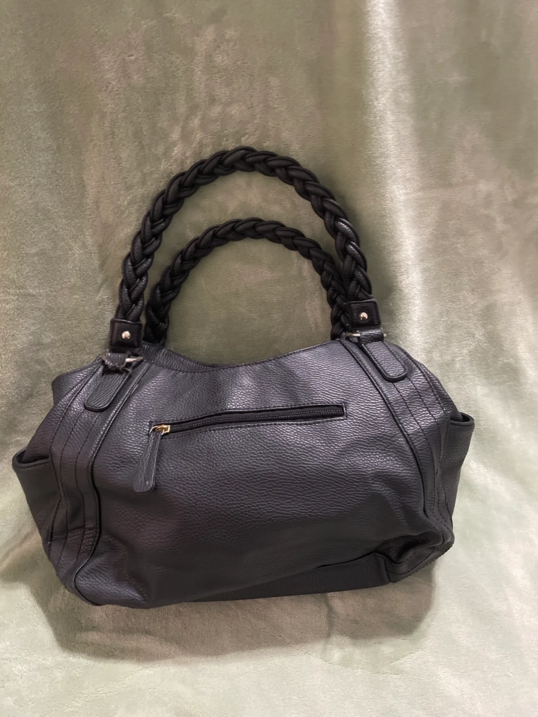 Black Braided Handle Handbag image indicator(2)