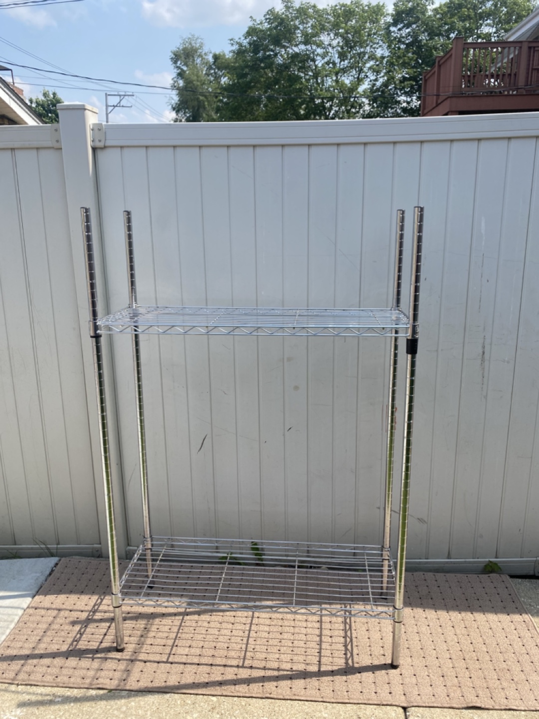 Chrome Shelving Unit