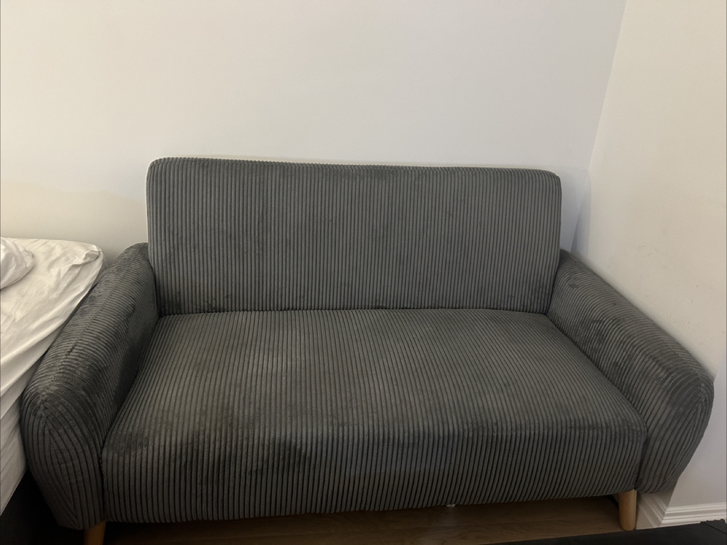 Gray Two-Seater Sofa