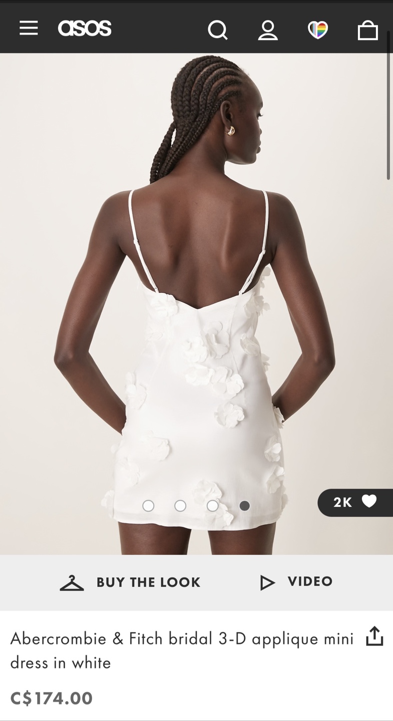 Abercrombie&Fitch Appliqué Floral White Dress XS - photo 5