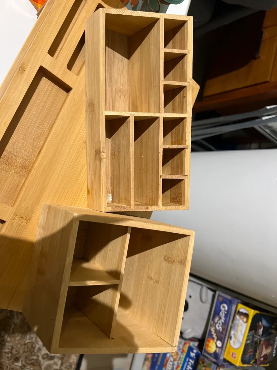 2 wooden organizers thumbnail