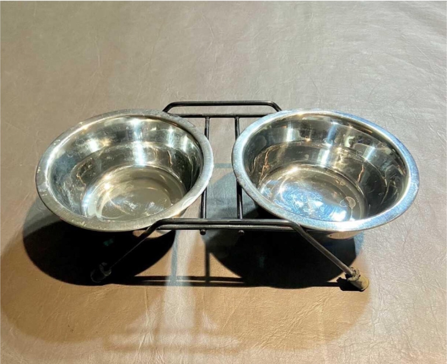Double Small Dog Bowl Set
