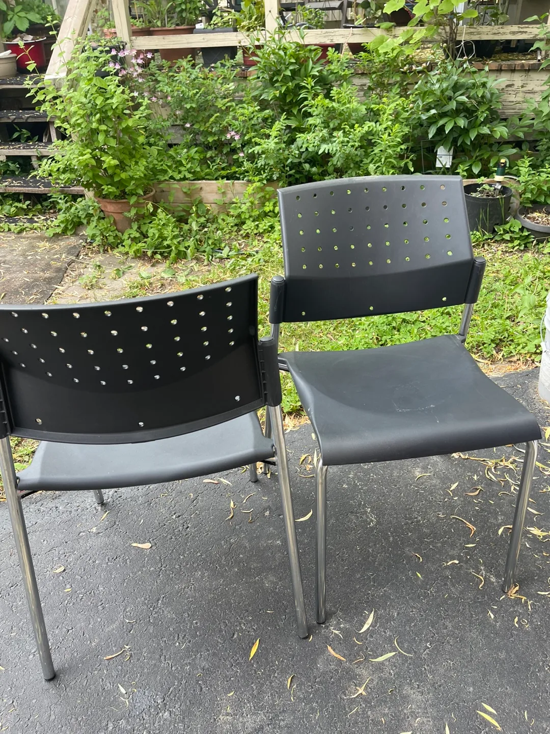 Set of Two Black Chairs image indicator(2)