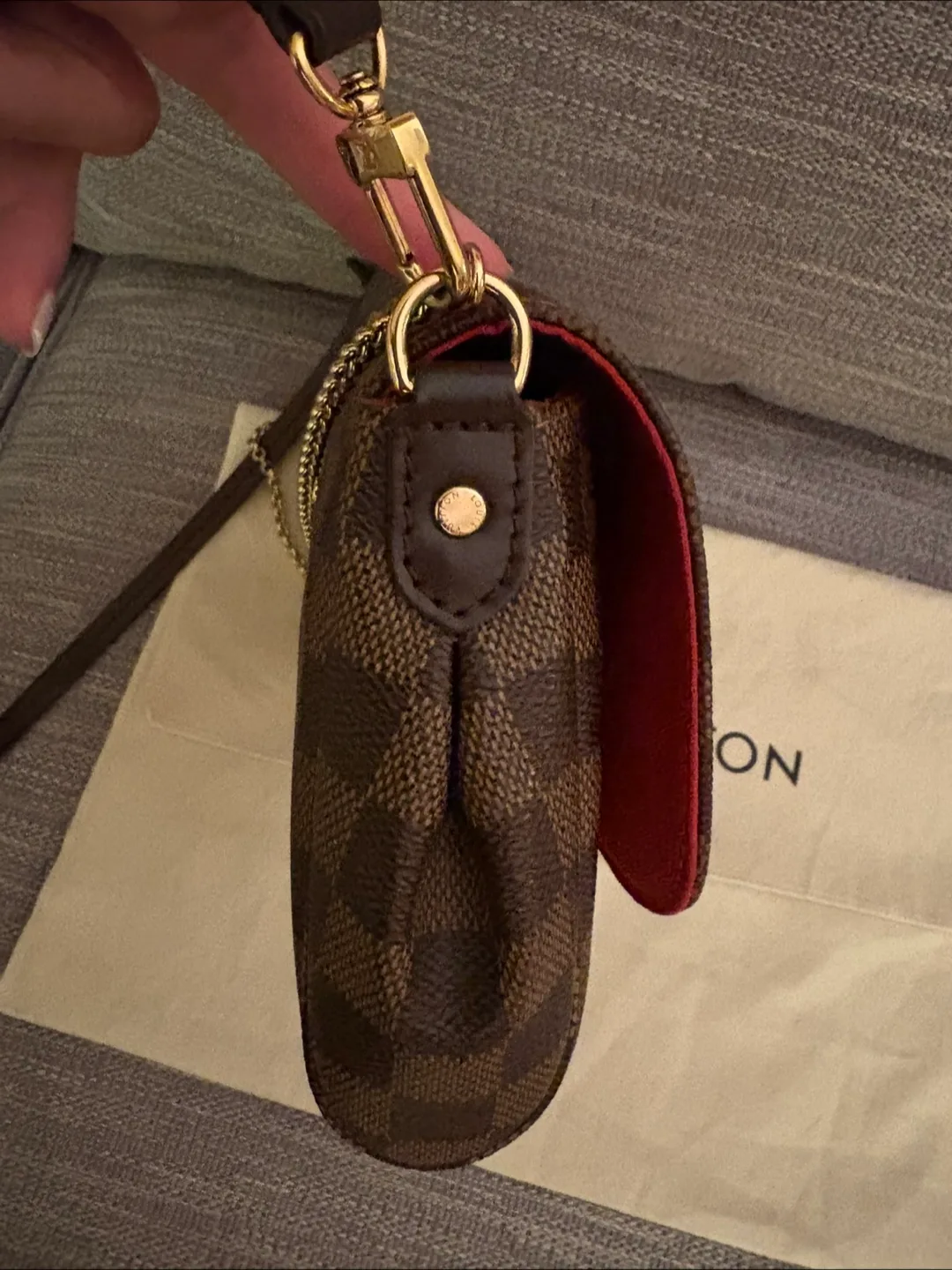 Louis Vuitton Damier Ebene Favorite MM Pochette image indicator(7)