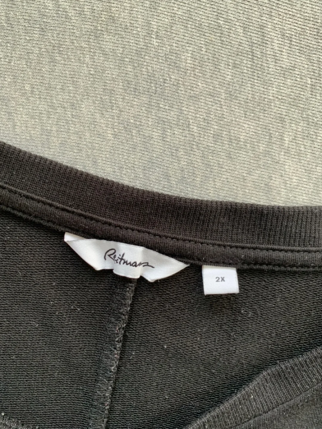 Black Relaxed Fit Top - Ladies 2X image indicator(3)