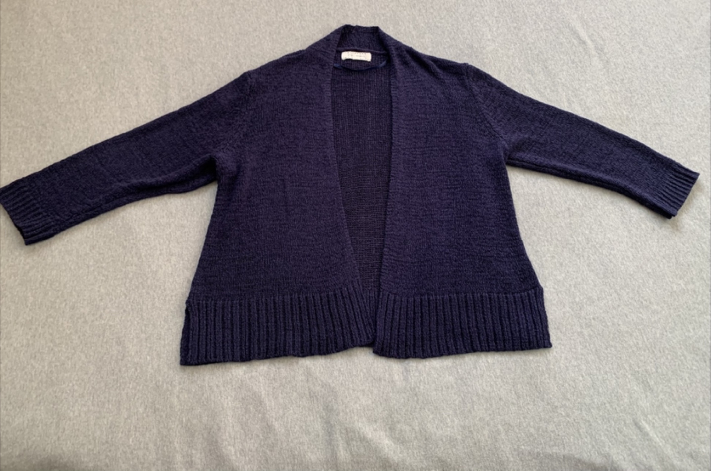Dark Blue Cardigan Sweater - Ladies XL