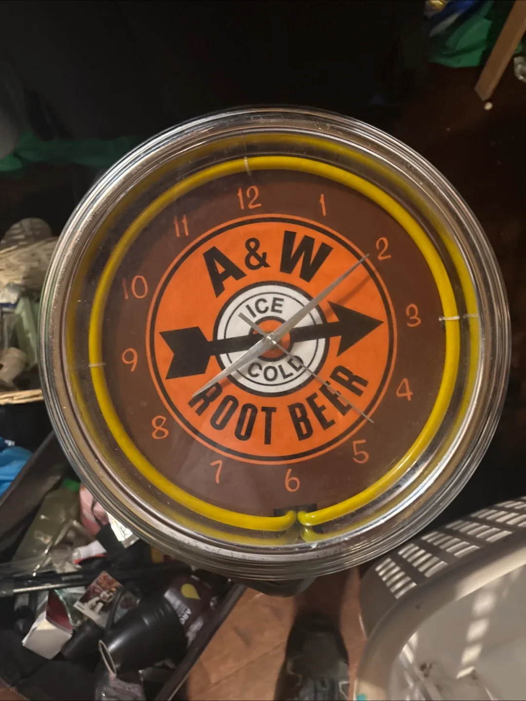 A&W Neon Wall Clock thumbnail