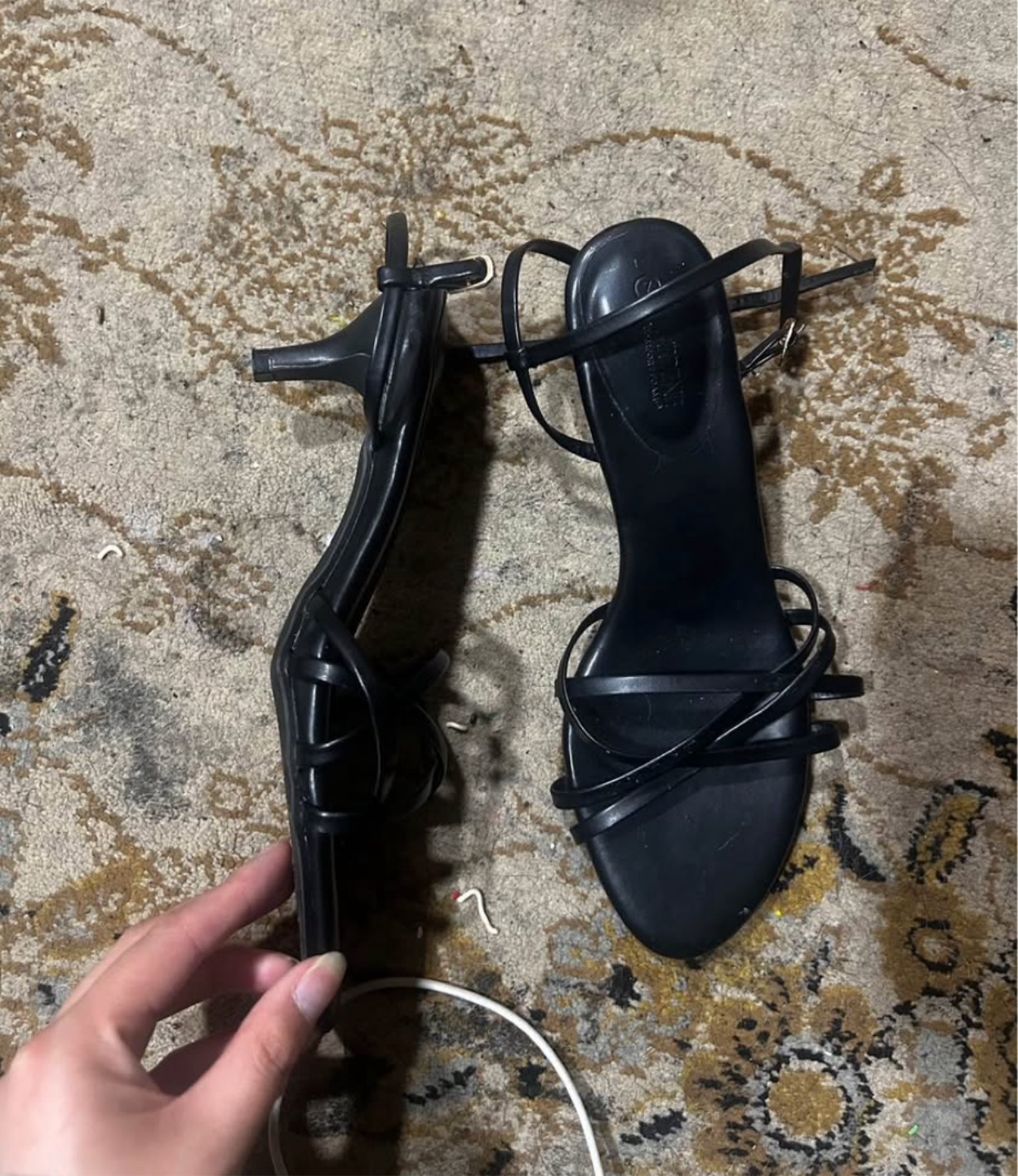 Black Strappy Heels - photo 2