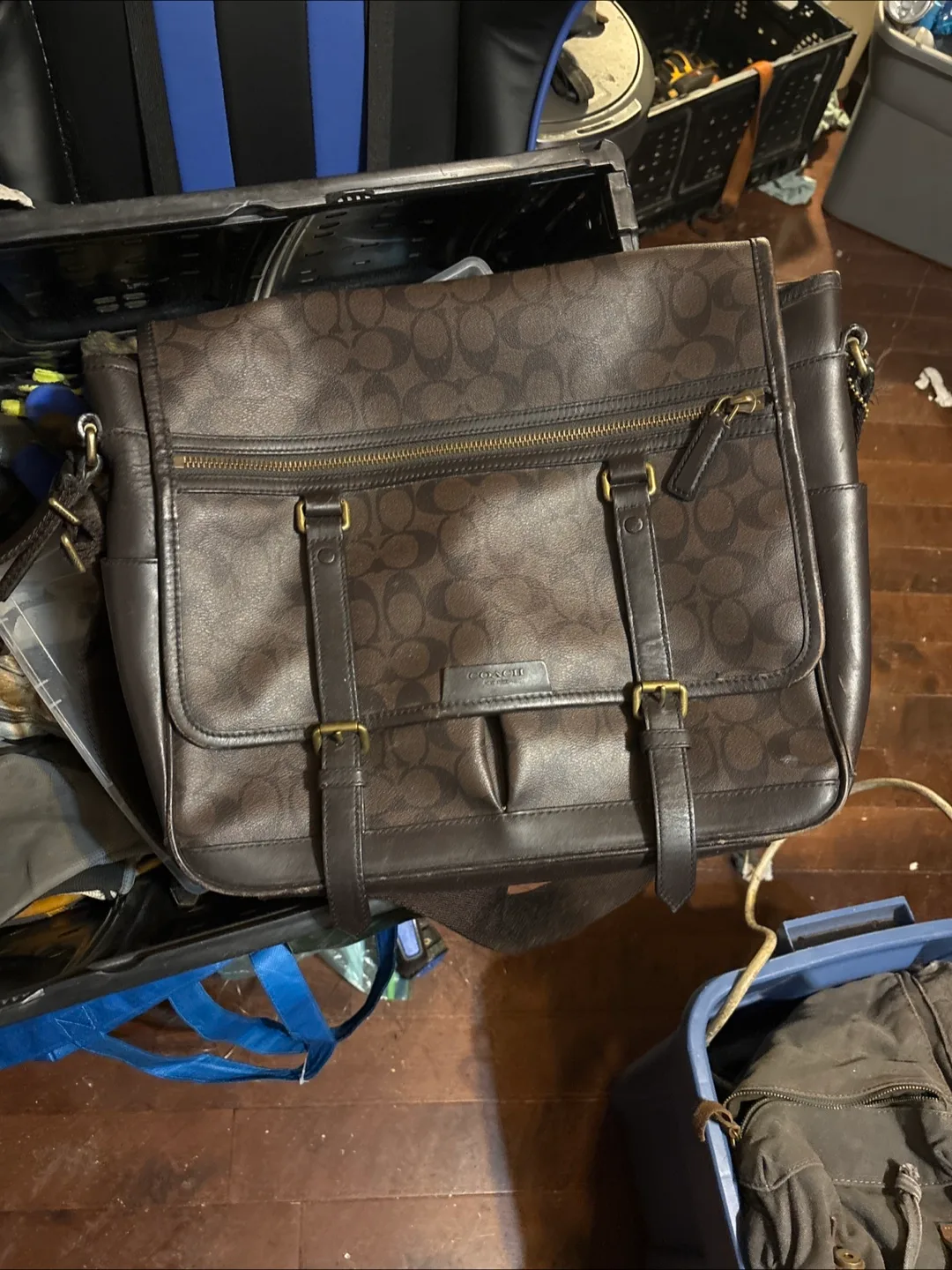 Coach Brown Messenger Bag thumbnail