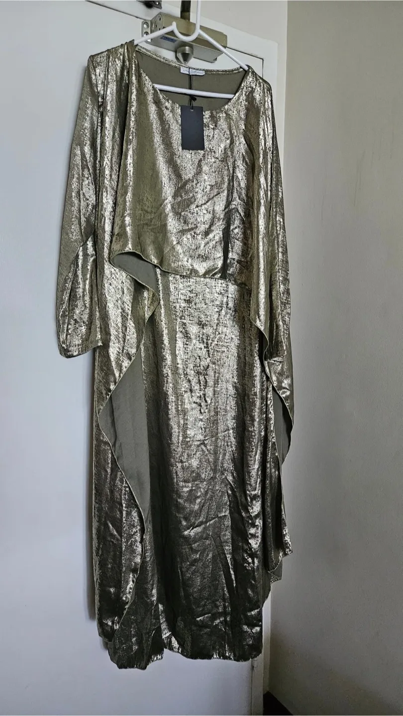 Metallic Flowy Dress thumbnail