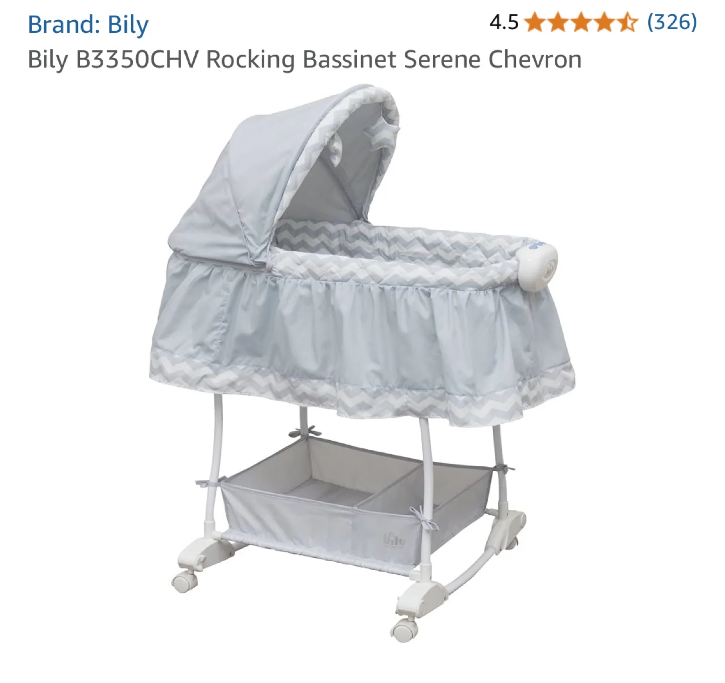 Bily Rocking Bassinet ( used ) thumbnail