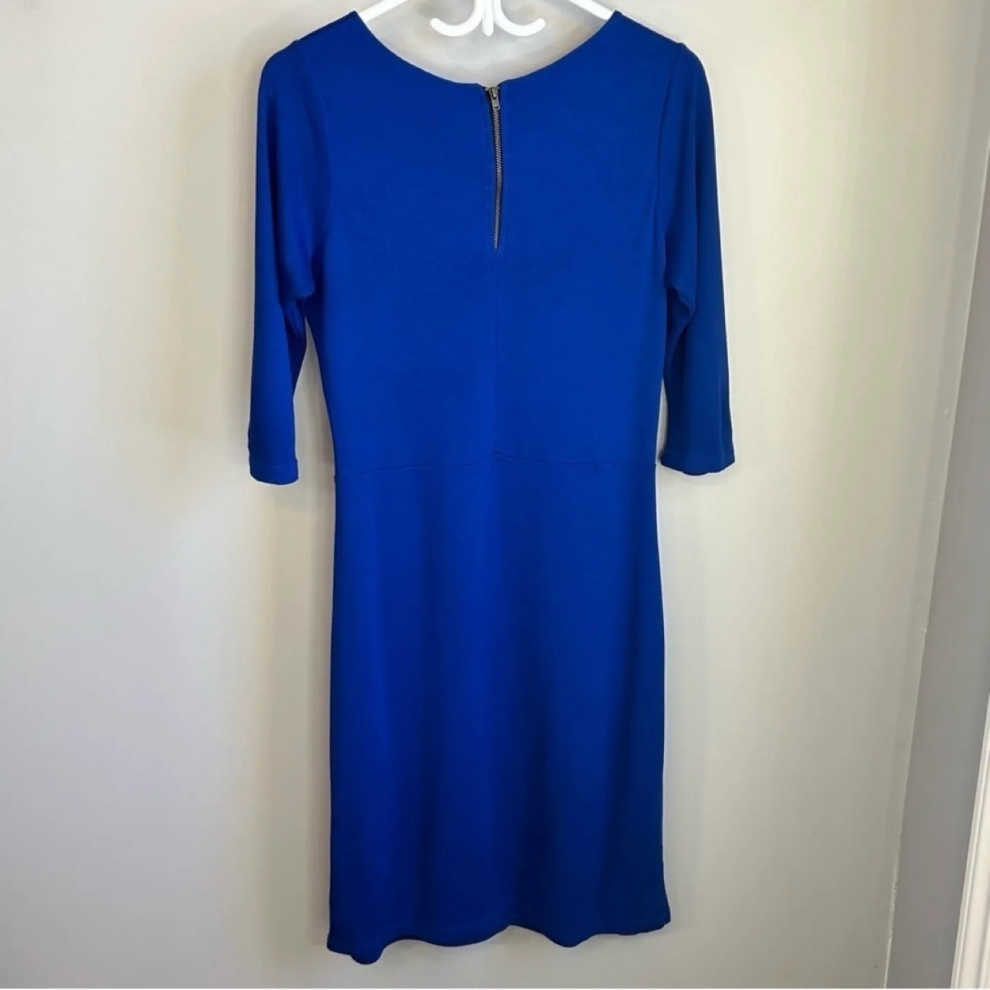 Venus Half Sleeve Floral Fitted Bodycon Midi Dress Womens Sz 10 image indicator(4)