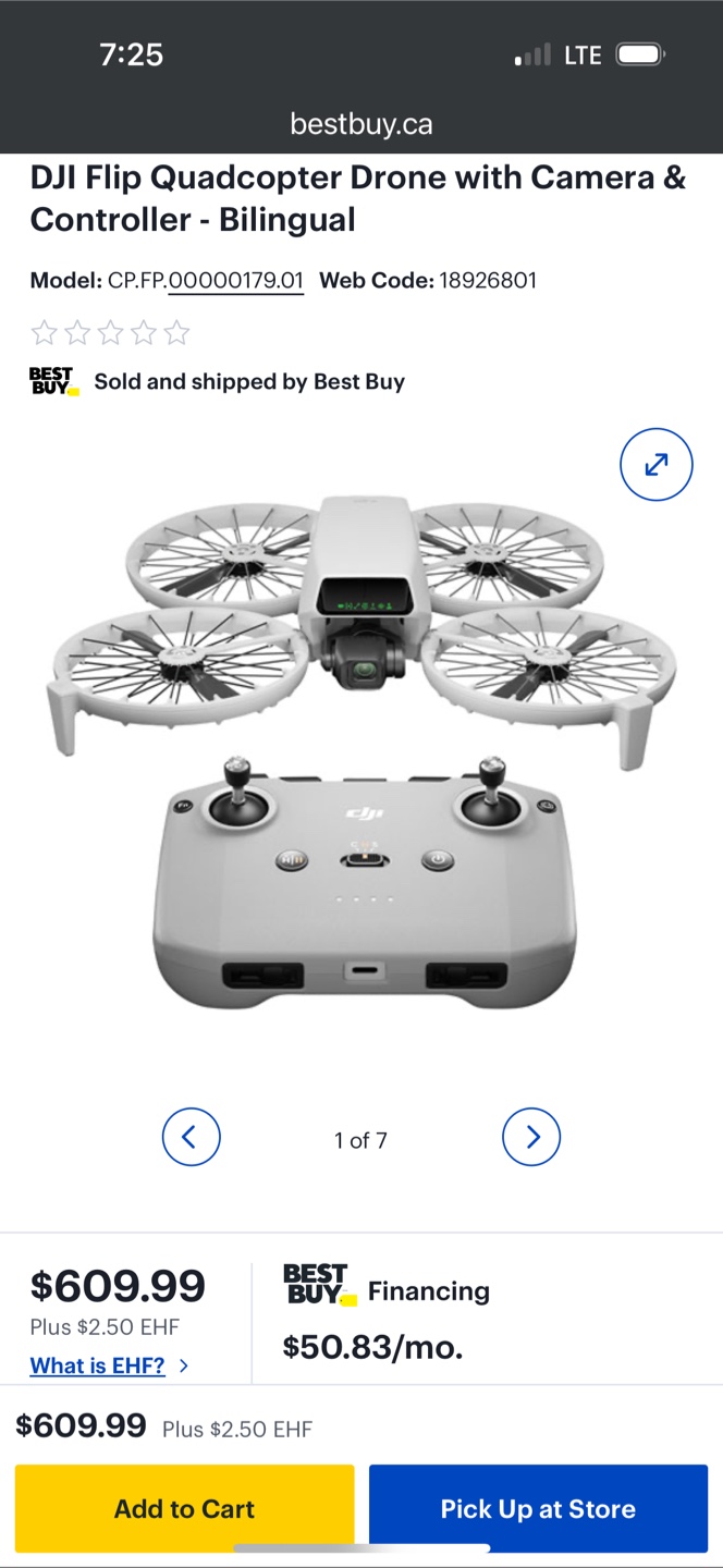 DJI FLIP. New sealed in original packaging